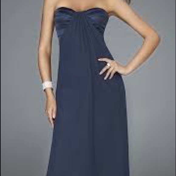 La Femme Navy Dress